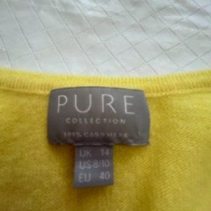 Sunflower Yellow PURE 100% Cashmere sweater
